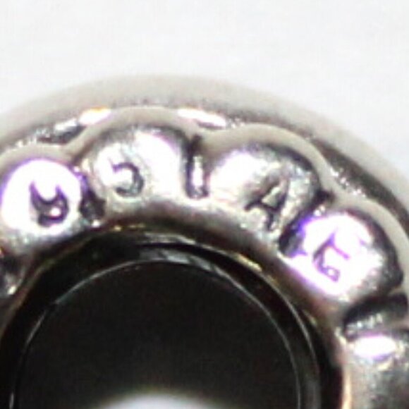 Pandora Sterling Silver Dot Line Spacer Charm 790175 - Picture 6 of 6